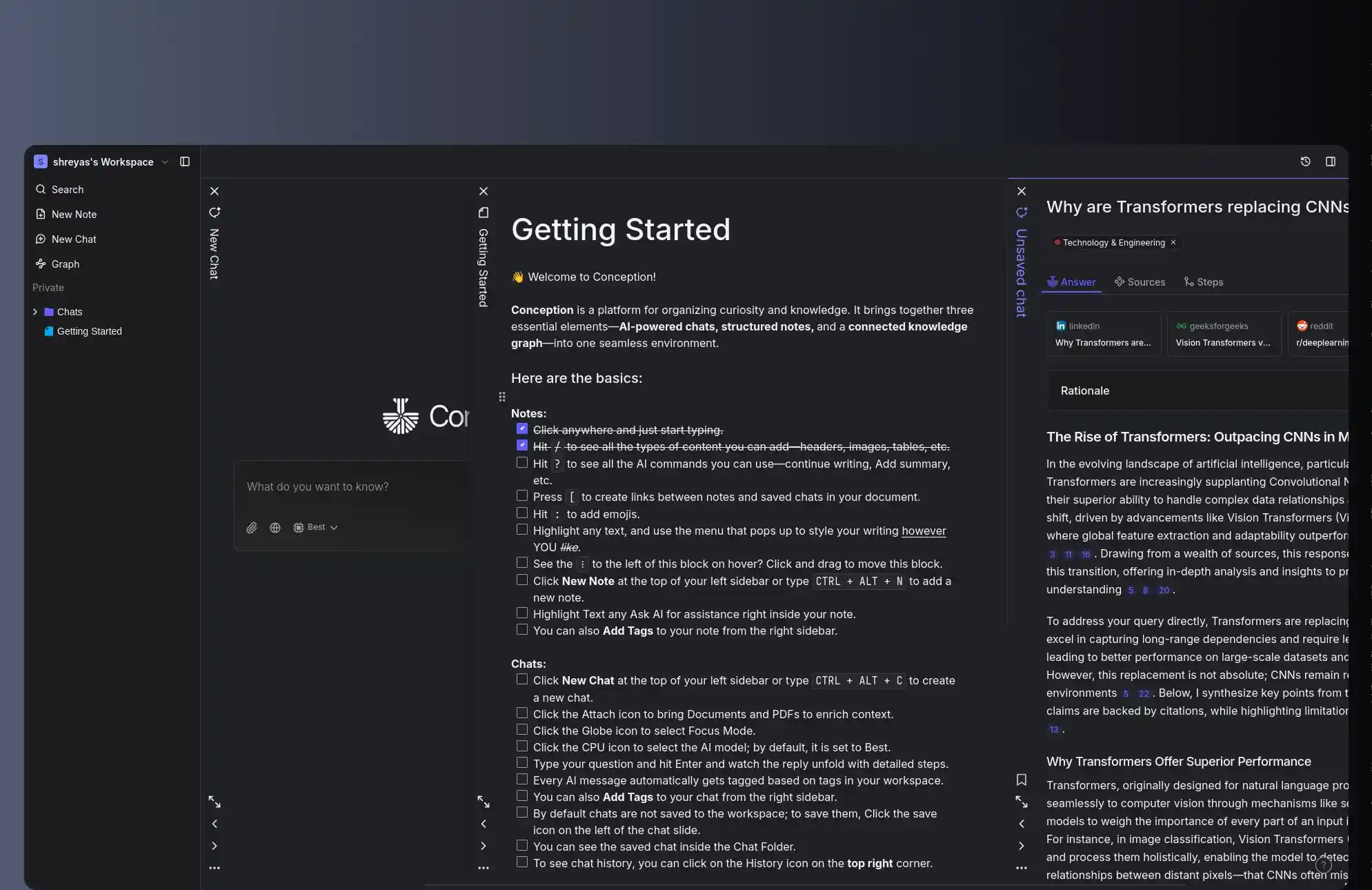 Conception: AI-Powered Knowledge Web App